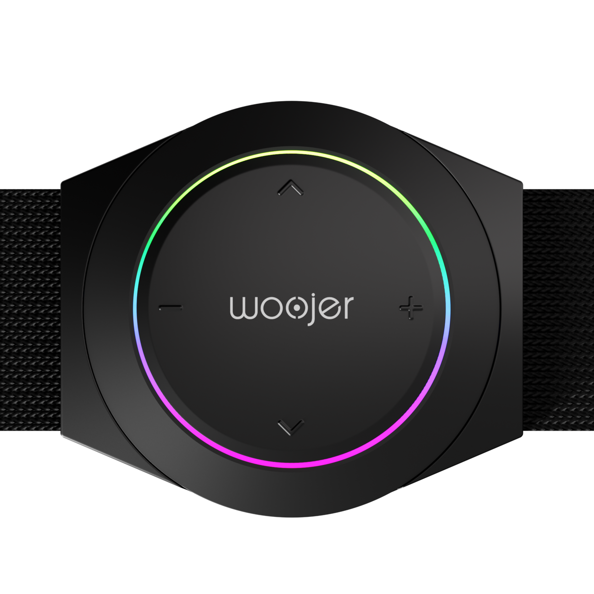 Woojer Strap 4 portable haptic audio device — angle view