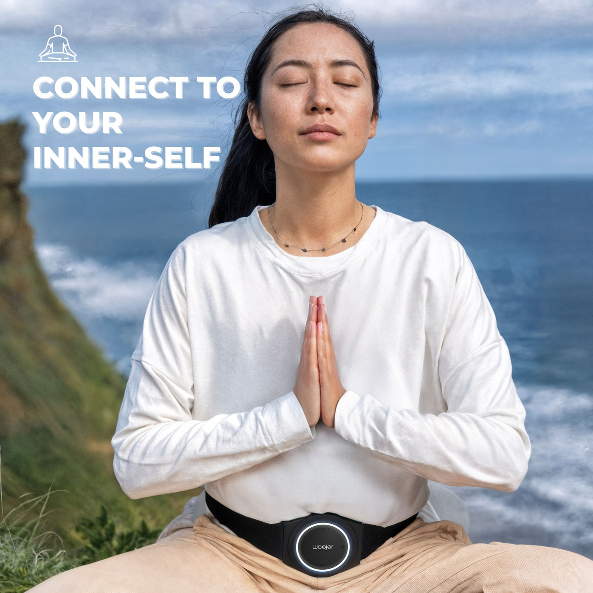 Woojer Strap 4 portable haptic audio device — angle