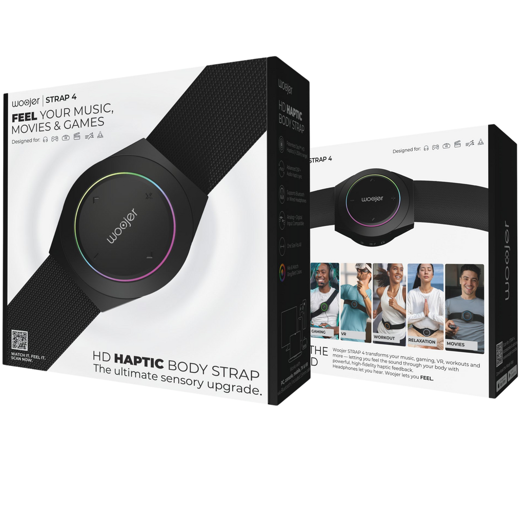 Woojer Strap 4 portable haptic audio device — bottom view